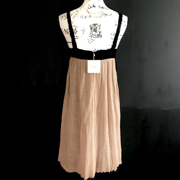 NEW A’reve “Burlap & Lace” Dress. Beautiful! Sz:M - Picture 3 of 8